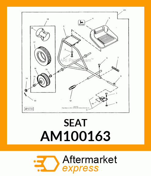 SEAT ASSEMBLY AM100163
