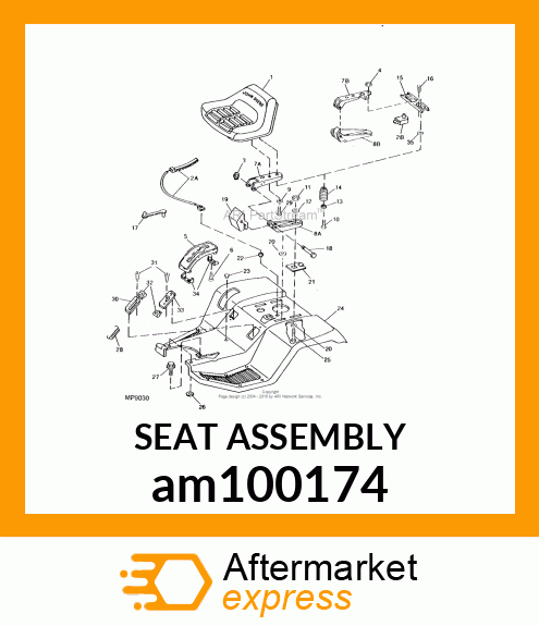 SEAT ASSEMBLY am100174