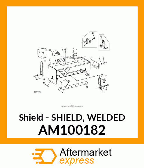 Shield - SHIELD, WELDED AM100182