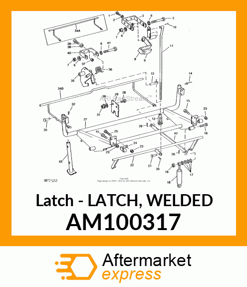 Latch - LATCH, WELDED AM100317