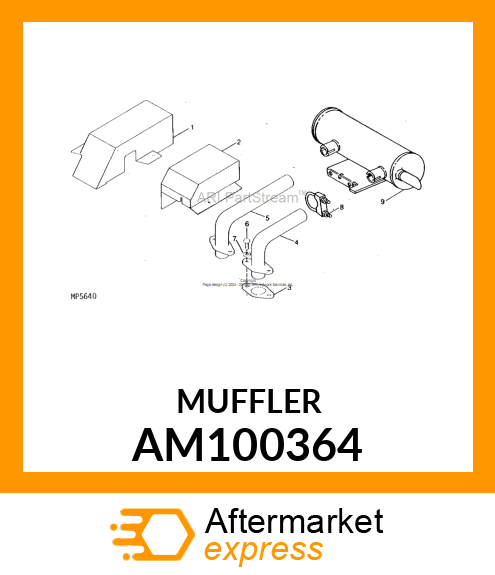 Spark Arresting Muffler - MUFFLER, SPARK ARRESTING AM100364