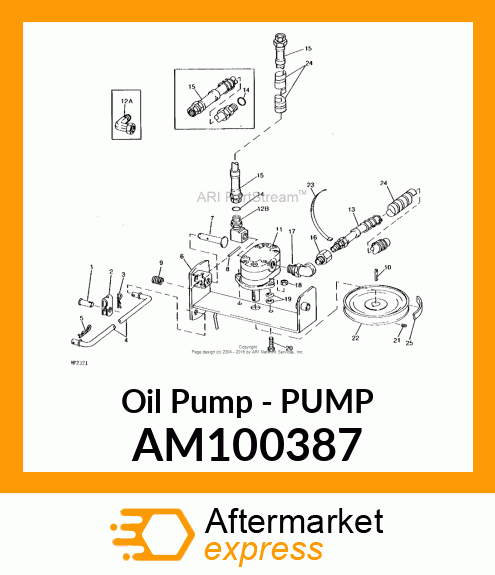 Oil Pump - PUMP AM100387