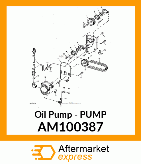 Oil Pump - PUMP AM100387