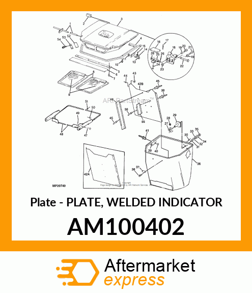 Plate - PLATE, WELDED INDICATOR AM100402