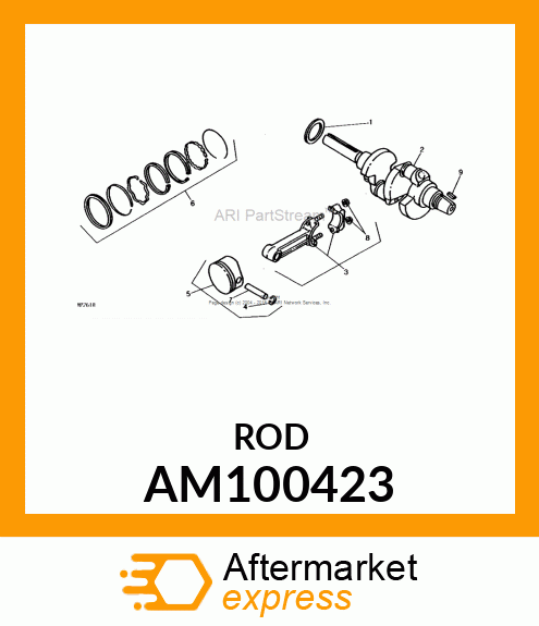 Connecting Rod - CONNECTING ROD, STD. AM100423