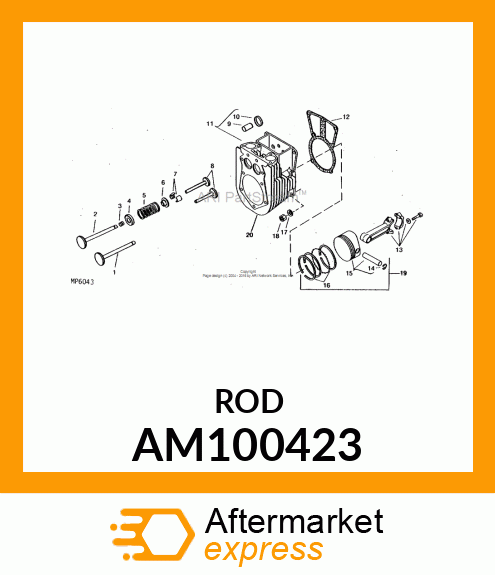 Connecting Rod - CONNECTING ROD, STD. AM100423