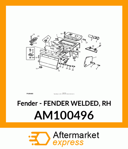 Fender - FENDER WELDED, RH AM100496