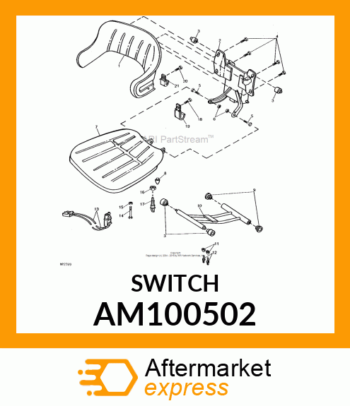 SWITCH, BRAKE (NORMALLY CLOSED) AM100502