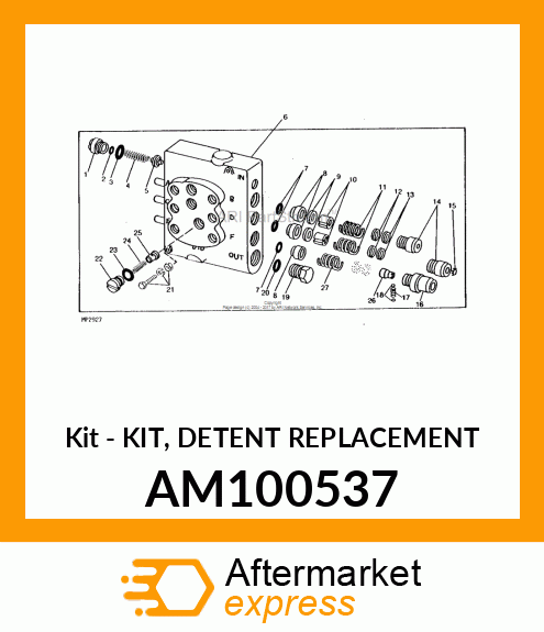 Kit - KIT, DETENT REPLACEMENT AM100537