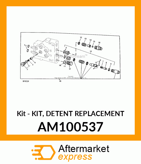 Kit - KIT, DETENT REPLACEMENT AM100537