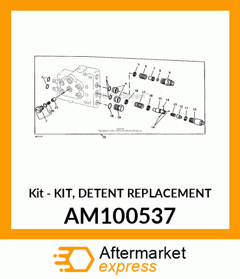 Kit - KIT, DETENT REPLACEMENT AM100537