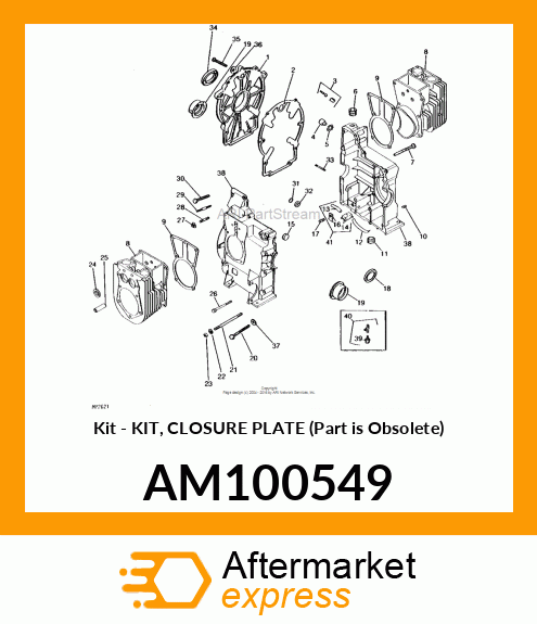 Kit - KIT, CLOSURE PLATE (Part is Obsolete) AM100549