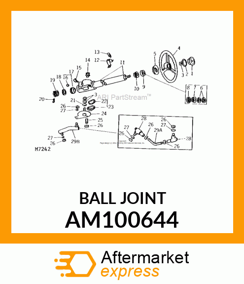 JOINT, RH BALL AM100644