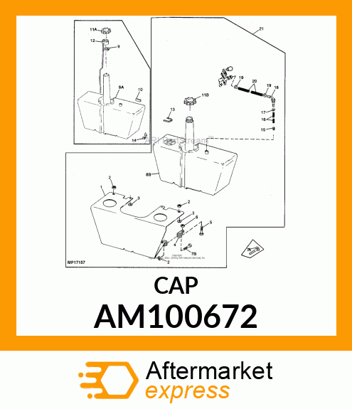 FILLER CAP, CAP, GAS AM100672