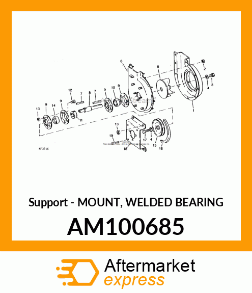 Support - MOUNT, WELDED BEARING AM100685