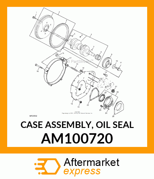 CASE ASSEMBLY, OIL SEAL AM100720