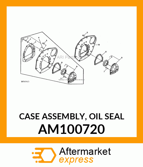 CASE ASSEMBLY, OIL SEAL AM100720