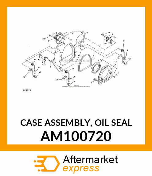 CASE ASSEMBLY, OIL SEAL AM100720