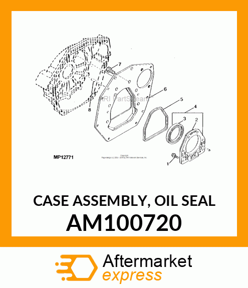 CASE ASSEMBLY, OIL SEAL AM100720