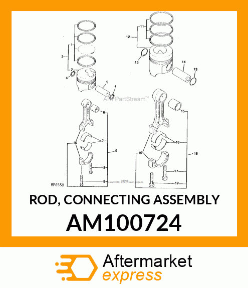 ROD, CONNECTING ASSEMBLY AM100724