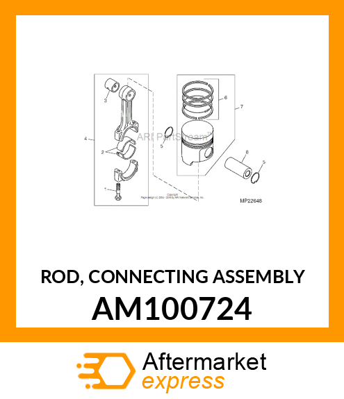 ROD, CONNECTING ASSEMBLY AM100724