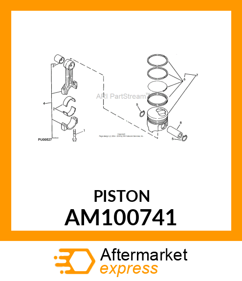 PISTON ASSEMBLY AM100741