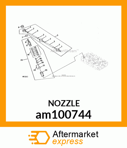 NOZZLE, FUEL INJECTION am100744