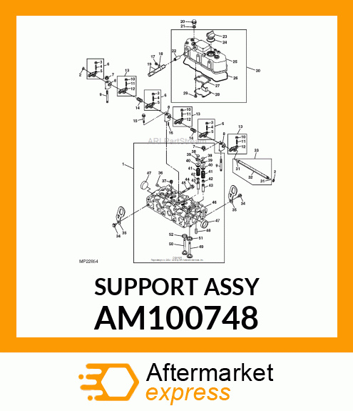 Support - SUPPORT, ROCKER ARM ASSEMBLY AM100748