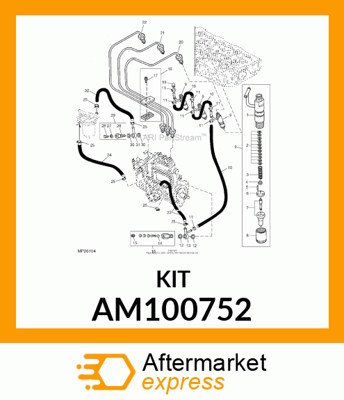 CLAMP,FUEL INJECTION ASSY AM100752