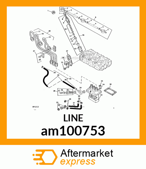 LINE, FUEL INJ. ASSY am100753