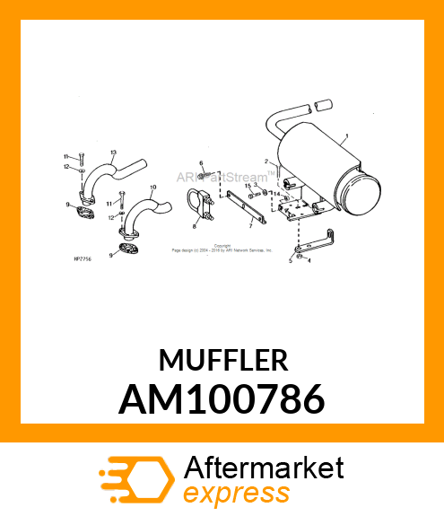 Muffler AM100786