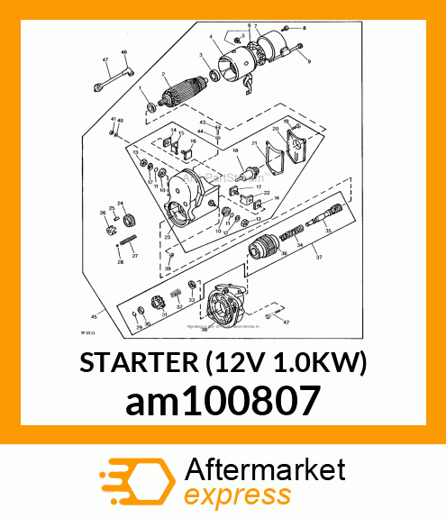 STARTER (12V 1.0KW) am100807