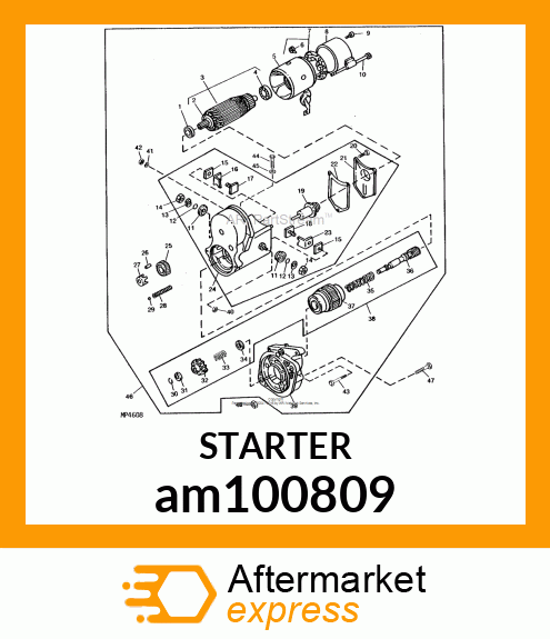 STARTER (12V 1.0KW) am100809