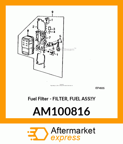 Fuel Filter - FILTER, FUEL ASS'Y AM100816