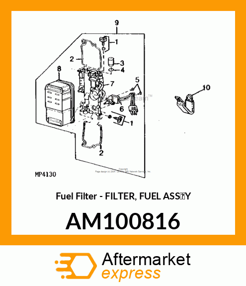 Fuel Filter - FILTER, FUEL ASS'Y AM100816