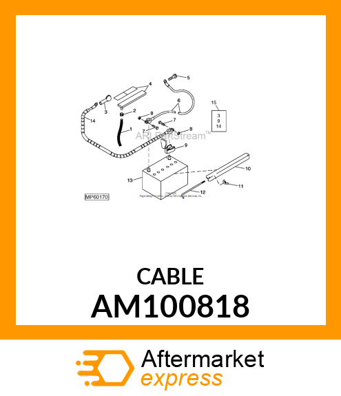 CABLE, NEGATIVE BATTERY AM100818