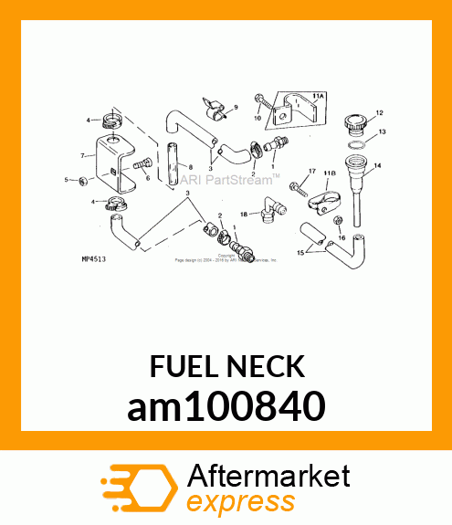 TUBE, OIL FILLER am100840