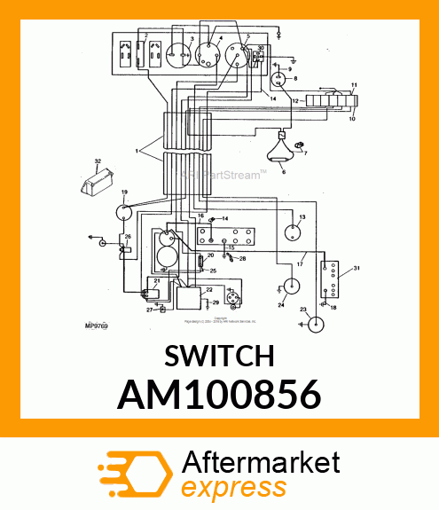 SWITCH, OIL PRESSURE AM100856