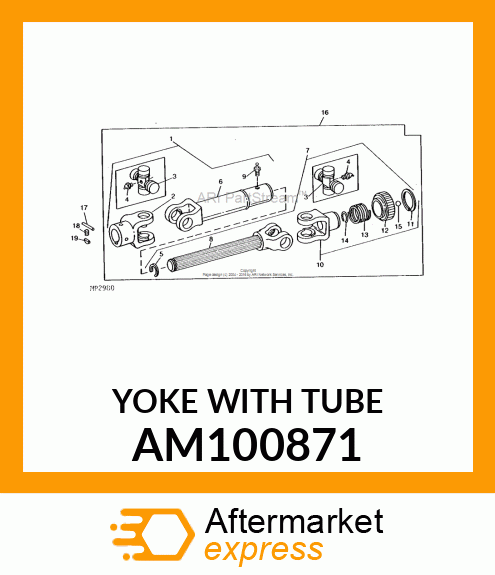 Yoke With Tube AM100871