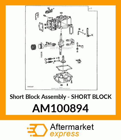 Short Block Assembly - SHORT BLOCK AM100894