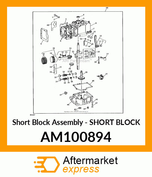 Short Block Assembly - SHORT BLOCK AM100894