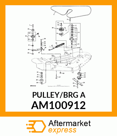 Idler - V-IDLER, ASSEMBLY AM100912