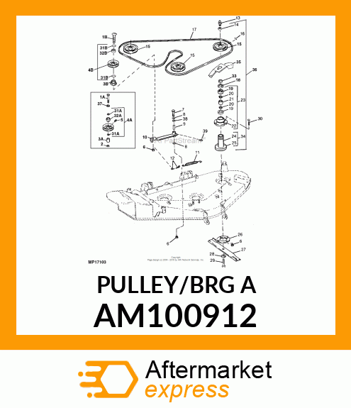 Idler - V-IDLER, ASSEMBLY AM100912