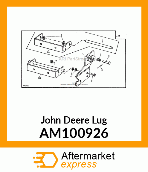 LUG, WELDED RH MOUNTING AM100926