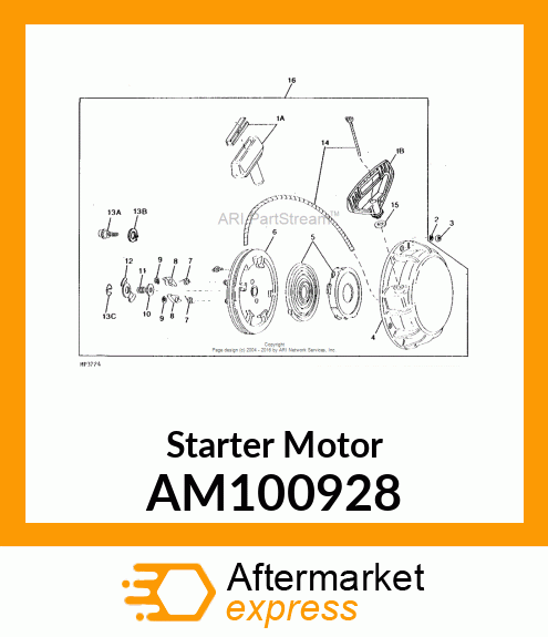 Starter Motor AM100928