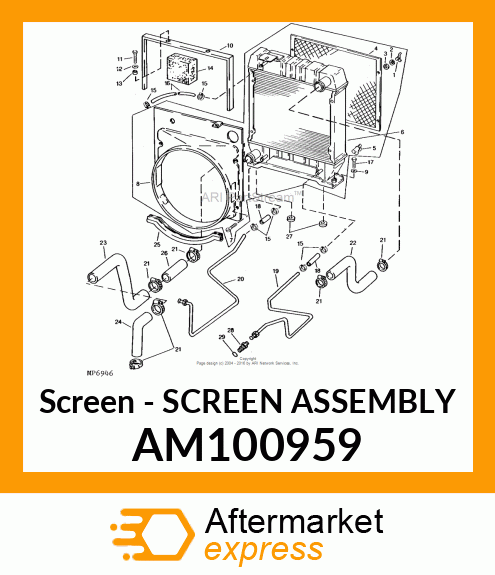 Screen - SCREEN ASSEMBLY AM100959