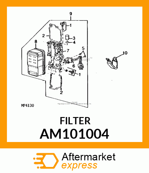 ELEMENT, FUEL FILTER AM101004