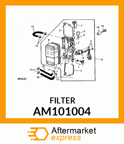 ELEMENT, FUEL FILTER AM101004