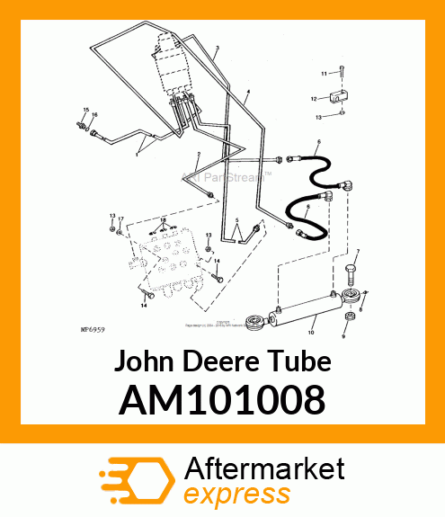 TUBE, POWER STEERING RH AM101008