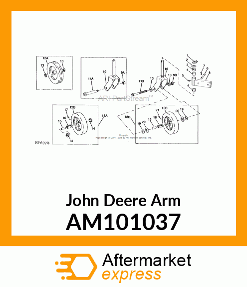 ARM, WELDED CASTER AM101037